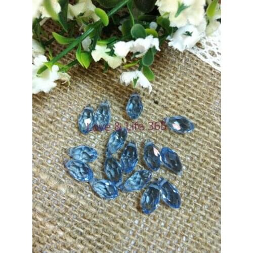 AAA Top Quality 6x12mm Teardrop Beads Crystal Glass Beads Crystal clear light blue color 100pcs/lot Free Shipping