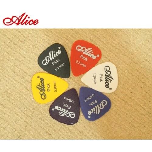 Alice Acoustic Guitar Electric Guitar Picks Scrub Slip Resist 6 Thickness 6 pcs/set Random Colors