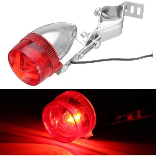 Aluminum Vintage Classic Bicycle LED Rear Tail Light Steel City Road Bike Retro