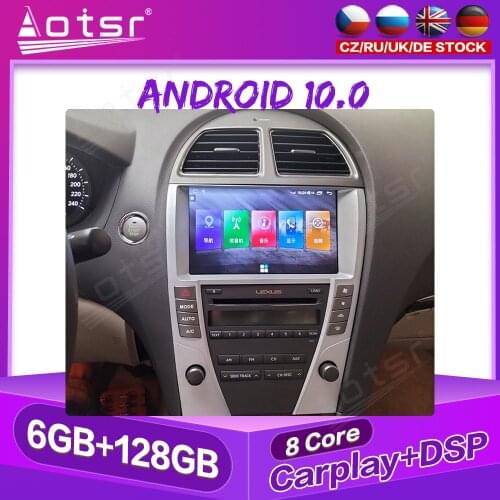 For Lexus ES 2005 - 2011 Android Car Radio Car GPS Navigation Auto Stereo Multimedia Player Video Tape Recorder Carplay 4G LTE