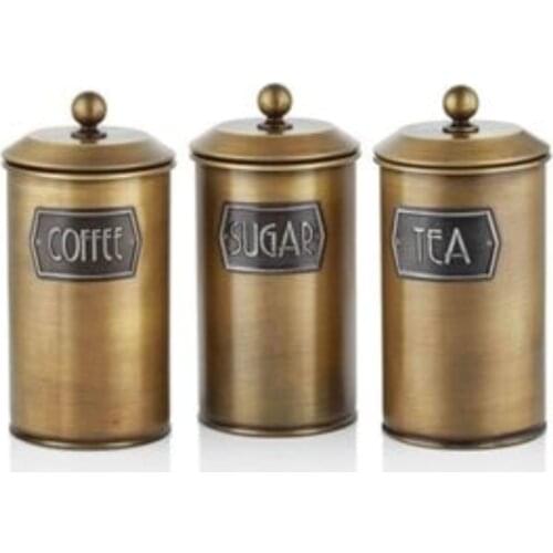 Tea Candy Coffee Jar-Gold storage jar spice