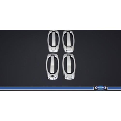 Fit For Citroen Nemo Chrome Door Handle 4 Door 8 Piece Set 2007 and After Chrome Molding Styling Tunning Modified