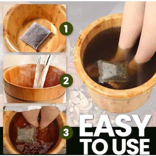 Chinese Medicine Foots Bath Powder Health Care Herbal Foot Soak Pack Wormwood Ginger Motherwort Saffron Herb Feets Soak Supplies