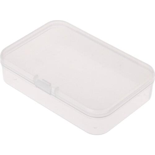 Fishing Box Plastic Transparent Clear Bait Lure Hook Tackle Jig Storage Portable U2JB