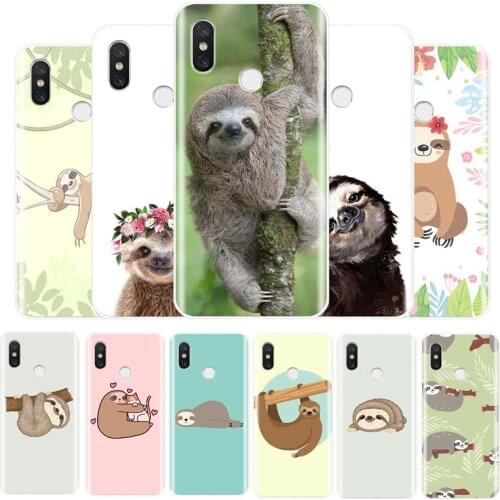 Sloth Silicone phone case For Xiaomi redmi 4 5 6 7 X A Plus Pro Note 5Pro 6 7 8 TPU soft Back Shell