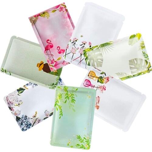 Wholesale General Use 100pcs Open Top Foil Bags Facial Mask Jewelry Nail-Gel-Polish Powder Panties Heat Sealing Packaging Bags