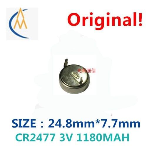 Genuine Sony CR2477 3V button lithium battery car key remote controller circuit with pin can be welded with large capacity