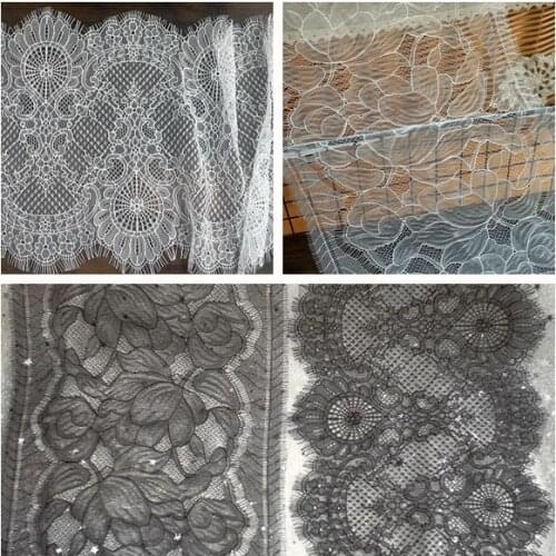 Perspective thin European-style eyelashes lace fabric DIY clothing sewing stitching decorative accessories lace