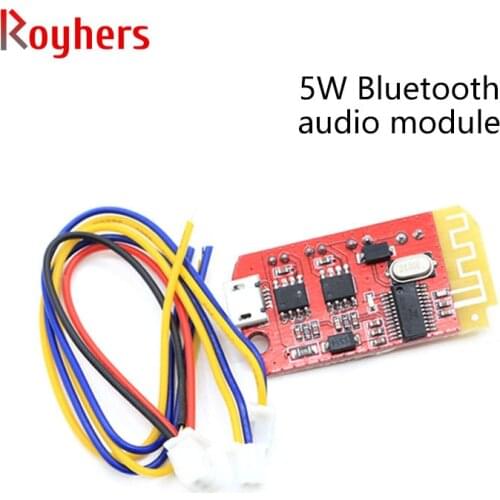 Bluetooth power amplifier board audio module micro 4.2 stereo 5W+5W with charging DIY modified speaker F type module 1Pcs