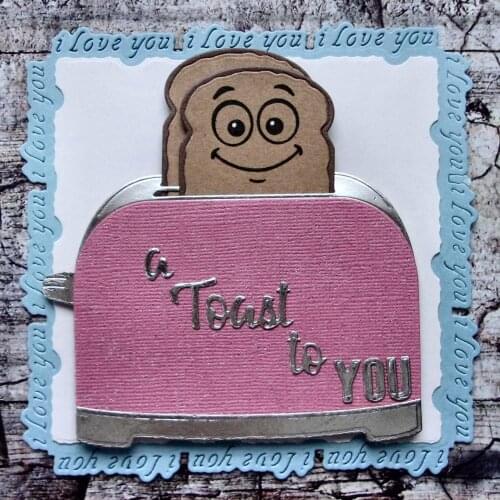 KSCRAFT Roasting Toaster Metal Cutting Dies Stencils for DIY Scrapbooking Decorative Embossing DIY Paper Cards