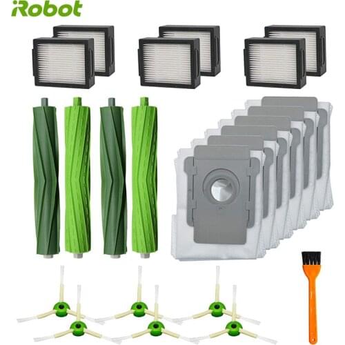 Replacement Parts HEPA Filters Multi-Surface Rubber Brush Bag For iRobot Roomba i7 i7+ i6+ i8 i3+ Plus E5 E6 E7 Vacuum Cleaner