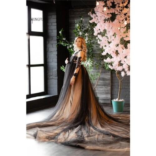 Maternity Wedding dress Robes Women Photoshoot Evening Gowns Fluffy Tiered Tulle Robe Formal Party Dress