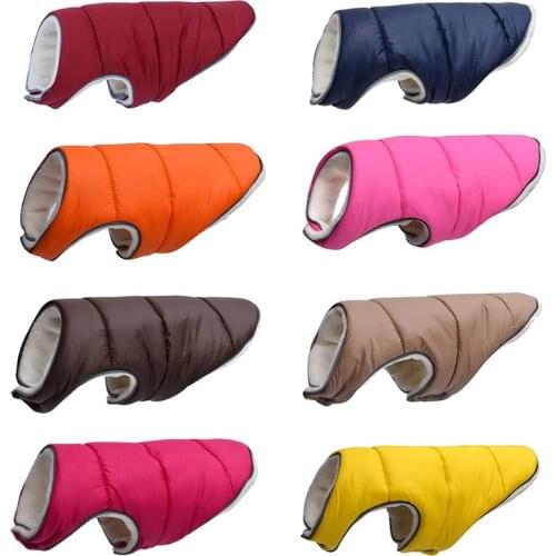 Warm Winter Dog Clothes Reflective Puppy Clothing Vest Comfortable Fleece Pet Jacket Dogs Coat For Small Medium Large Dogs