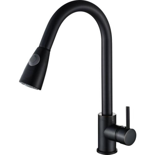 Pull Out Kitchen Faucet Gold/Chrome/nickel/black Kitchen Sink Mixer Tap 360 degree rotation kitchen mixer taps Kitchen Tap