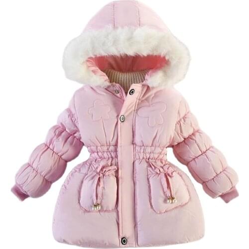 Children Sweatshirt Jacket Autumn Winter Clothes Young Girls Full Zipper Polar Fleece Jacket Kids Shake Fleece Coat Pink Loves