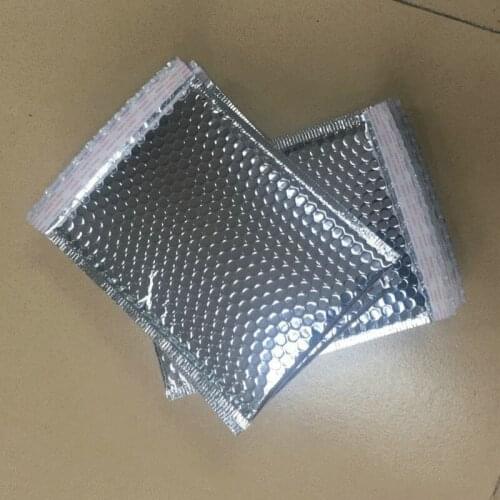 10pcs Courier Bag Sliver Storage Bag Poly Shipping Bag Envelopes Bag Bubble Mailing Bags Self Adhesive Seal Plastic Pouch 18*23