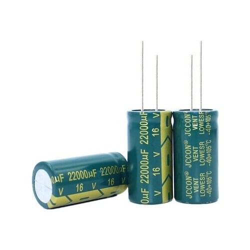 16V22000UF 22000UF 16V high frequency low impedance aluminum electrolytic capacitor 18*35MM