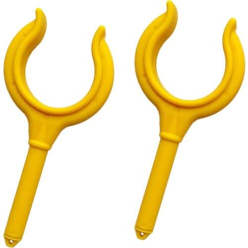 2Pcs Yellow Nylon Marine Boat Dinghy Oar Lock Kayak Rowlock Horn Side Mount