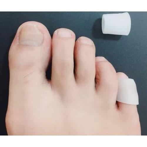 24 Pcs/lot 12pairs Silicone Corn Tube Toe Sleeves Callus Blister-Bunions Sore Corns Hammer toes Gel Toe Separators Protector