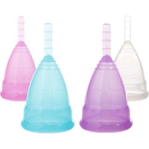 50Pcs Aneer Copa Menstrual Coletor Lady Medical Silicone Feminine Hygiene Medica Period Cup Reusable Menstruation Vaginal Hygien