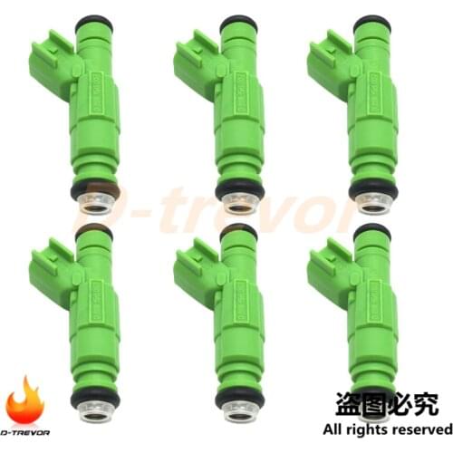 6pcs 0280156007 fuel injector for 2001-2007 Chrysler Dodge Caravan Voyager 3.3L V6