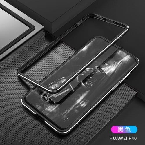 For Huawei P40 Pro/p40 Aluminum metal Frame Slim Cover phone case+ carmera Protector