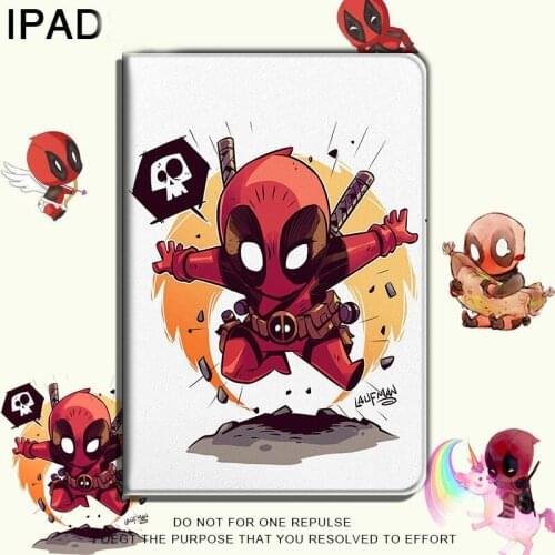 Marvel Deadpool Cover for IPad 9.7 2017 2018 Mini Case for IPad 10.2 Pro 9.7 Tablet Soft Silicon Stand Funda Case for Air 1 2