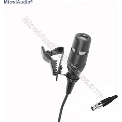 Headset Earhook Lapel Microphone For AKG Samson Black Lavalier Hypercardioid Condenser Headworn Tie Clip Microphone