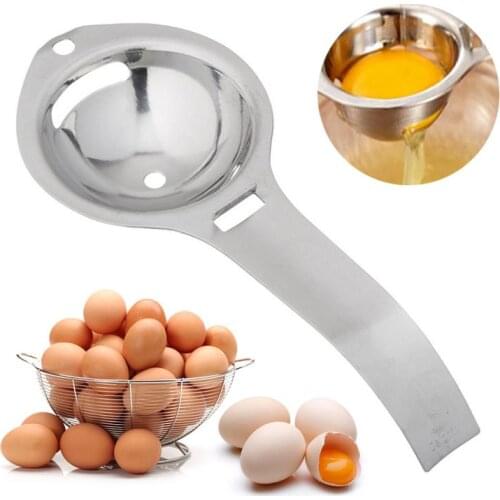 Stainless Steel Egg White Separator Tools Eggs Yolk Filter Kitchen Gadgets Baking Separating Funnel Spoon Egg Divider Cocina