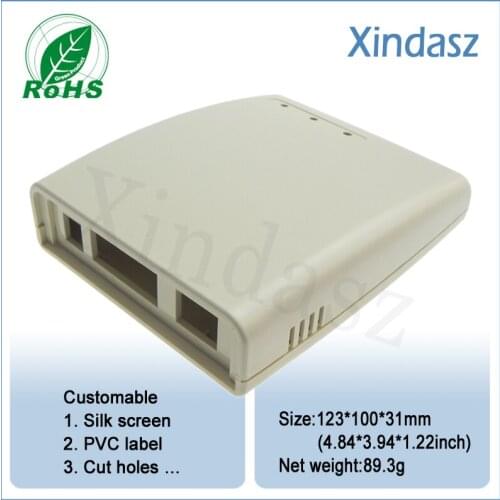 The router shell network communication enclosure with size of 123*100*31mm