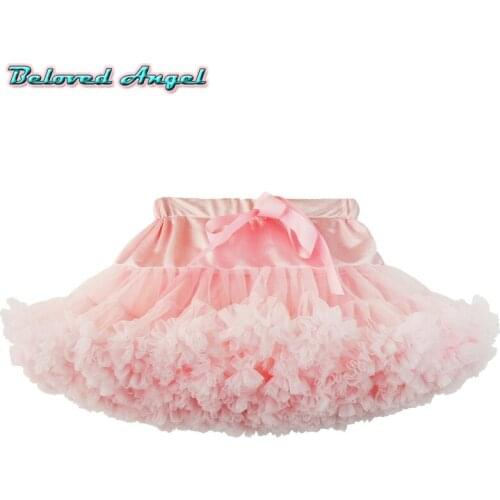 2019 New Baby Girls Lace Tutu Skirt Ballerina Pettiskirt Fluffy Children Ballet Skirts For Party Dance Princess Girl Ball Gown