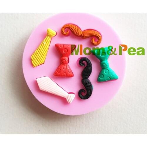 Mom&Pea MP169 Free Shipping Handlebar Mustache Silicone Mold Cake Decoration Fondant Cake 3D Mold Soap Mold Food Grade
