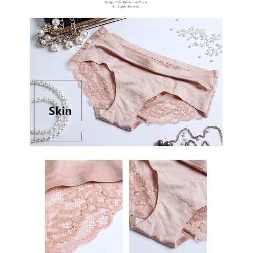 Womens Semi-transparent Underwear Lace Sexy Underwear Hot Perspective Mesh Comfortable Breathable Womens Seamless Underwear