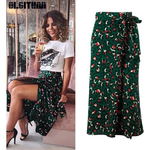 OLGITUM Wrap Pencil Skirts