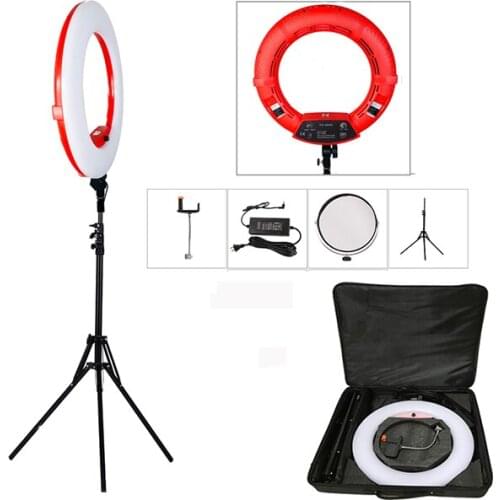 Original Yidoblo FS-480II 5500K 48W Dimmable Camera Pro 2 color adjustable 18" LED Ring Light LED Lamp+ 200cm tripod +Bag Kit
