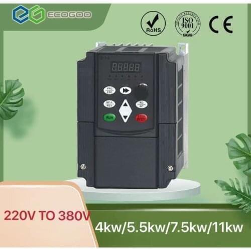 Frequency inverter of 220 single phase VFD to 3 phase 380V 7.5KW Variable Frequency Drive Converter for Motor Speed Control