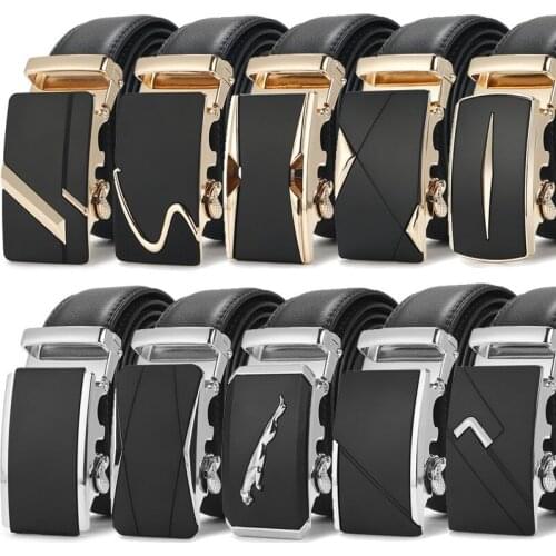2021New Male Designer Automatic Buckle Cowhide Leather Men Belt Famous Brand Belt Luxury Belts for Men Ceinture Homme Belt Men