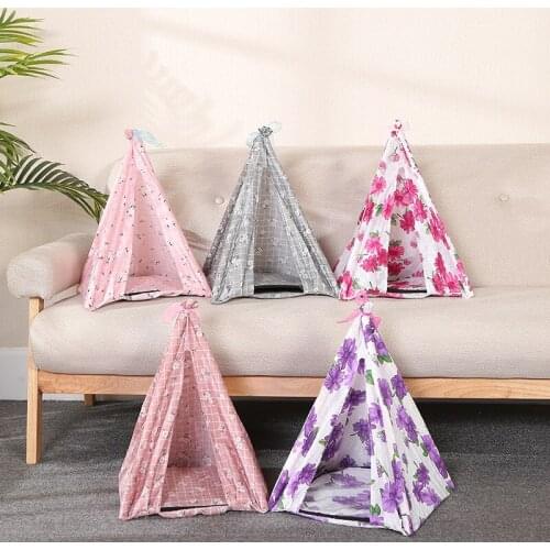 Creative Assembly Folding Pet Tent Removable and Washable Pet House Summer Pet Yurt Pet Dog House Supplies