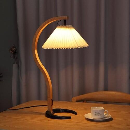 Modern Metal Wooden Table Light Living Room Bedroom Bedside Reading Desk Lamp Decor Lighting Fixture TA258