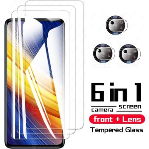 Glass for Xiaomi Poco X3 Pro Glass on For Mi Poco X3 NFC Screen Protector PhonePoco Pocco Poko X3 Pro F3 M3 Camera Lens Glass