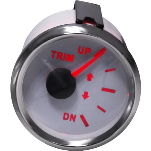 Universal Trim Gauge 0~190 ohm Mini Boat Car Trim Tilt Indicator with Backlight fit for 9~32V