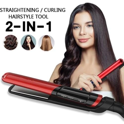Hair Straightener Ion Flat Iron Hair Straightener with LCD Professional Hair Curler Salon Salon Ceramic Hair Curler lisseur