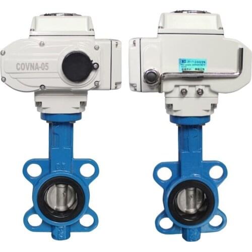 High Class Waterproof 2 Inch DN50 3 DN80 Cast Iron Wafer Type Motor Control Actuator Electric Butterfly Valve