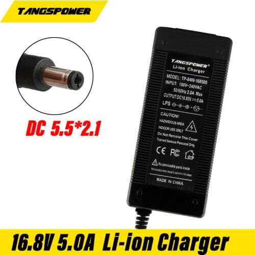 16.8V 5A Lithium Battery Charger for 4S 14.4V 14.8V Polymer lithium battery Pack Charger EU/US/UK/AU Plug DC 5.5*2.1mm Connector