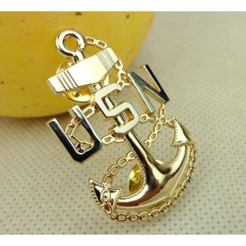 UNITED STATES US NAVY CHIEF PETTY OFFICER CAP BADGE INSIGNIA USN HAT PIN-241 Military Store