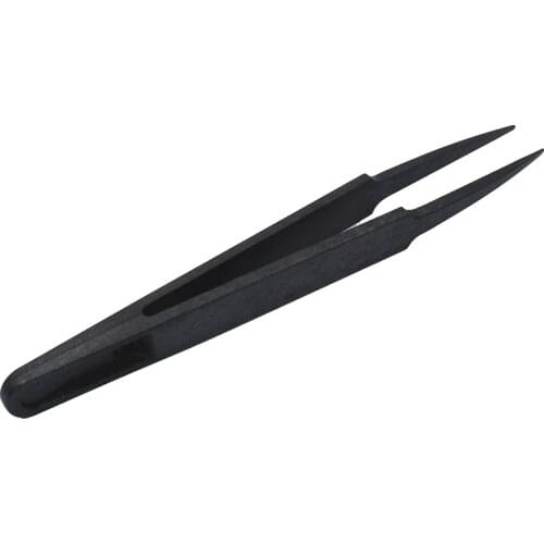 1pcs Plastic tweezers 93303 anti-static conductive carbon fiber pliers repair tool black plastic clamping tool