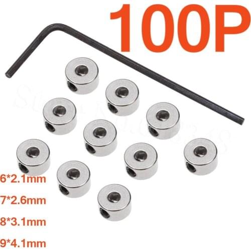100PCS /Lot Landing Gear Stop Set Wheel Collars 6x2.1mm 7x2.6mm 8x3.1mm 9x4.1mm RC Airplanes Parts
