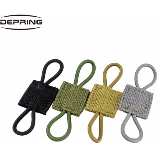 2pcs/set MOLLE Elastic Ribbon Buckle Tactical Binding Retainer for PTT Antenna Stick for 1" MOLLE Platform Hiking Accessories