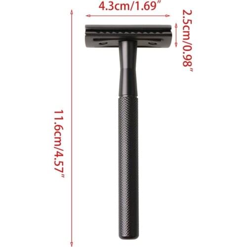 2021 New Men Vintage Retro Double Edge Enclosed Safety Razor Manual Hand Beard Shaver