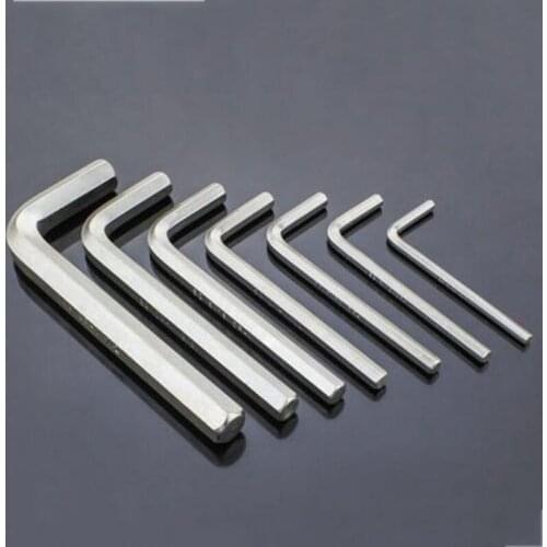 5PCS M2/M3/M4/M5/M6/M8/M10/M12/M14 Nickel Plating Hexagon Wrench / Hex Key / L Wrench Black